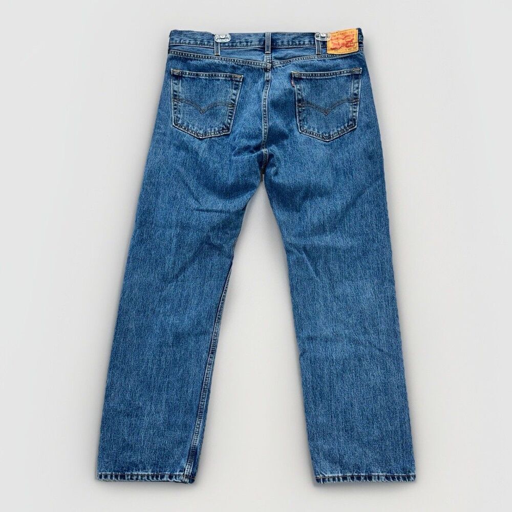 Levi's 505 Jeans Men's 40x32 Regular Fit Straight Leg Blue Denim